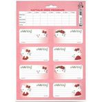 Tanex Keskin Color Hello Kitty Okul Etiketi 3 Sayfa 24 etiket - 2 paket