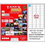 Tanex Laser Etiket 100 Yp 46.4X21.2 Laser-Copy-Inkjet TW-2052 - Renkli
