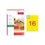 tanex laser etiket 99,1x34 mm flo sarı 100 lü tw-2016 - Yok