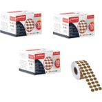 Tanex Nokta Etiket 10 mm Kraft 5000 Li ( Üç Kutu) - Etiket Çapı