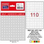 Tanex OFC-104 Beyaz Ofis Etiketi