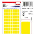 Tanex OFC-106 Flo Sarı 56 Adet Ofis Etiketi