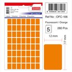Tanex OFC-106 Flo Turuncu 280 Adet Ofis Etiketi