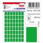 Tanex OFC-106 Flo Yeşil 280 Adet Ofis Etiketi