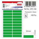 Tanex OFC-109 Flo Yeşil 100 Adet Ofis Etiketi