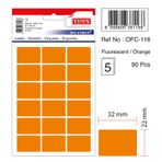 Tanex OFC-116 Flo Turuncu 90 Adet Ofis Etiketi