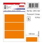 Tanex Ofc-122 Flo Turuncu Ofis Etiketi 5Li