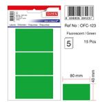 Tanex OFC-123 Flo Yeşil 15 Adet Ofis Etiketi