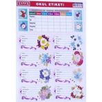 Tanex Okul Etiketi 3Lü - 6 Paket