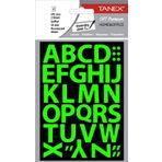 Tanex STC-553 Flo 23 mm 2'li Yeşil Harf Etiketi