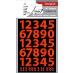 Tanex STC-556 Flo 23 mm 2'li Kırmızı Rakam Etiketi