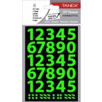 Tanex STC-558 Flo 23 mm 2'li Yeşil Rakam Etiketi