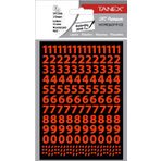 Tanex STC-566 Flo 10 mm 2'li Kırmızı Rakam Etiketi