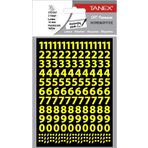 Tanex STC-567 Flo 10 mm 2'li Sarı Rakam Etiketi