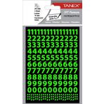 Tanex STC-568 Flo 10 mm 2'li Yeşil Rakam Etiketi