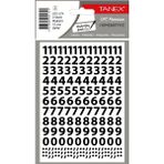 Tanex STC-574 10 mm 2'li Şeffaf Rakam Etiketi
