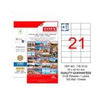 Tanex Tanex Lazer Etiket 100 Yp 70X42 Laser-Copy-Inkjet TW-2124 - Renkli