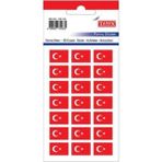 Tanex TDE-129 Türk Bayrağı Damla 20 mm Etiket