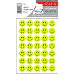 Tanex TNX-327 Flo Sarı 19 mm 70'li Gülen Yüz Etiketi