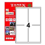 Tanex TW-2004 Beyaz 99.1x139 mm 400 Adet Yazıcı Etiketi