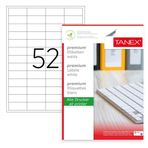 Tanex TW-2022 50x22 mm Lazer Etiket