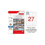Tanex TW-2027 70x32.125 mm Laser Etiket
