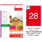 Tanex TW-2028 52,5x41 mm Laser Etiket