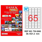 Tanex TW-2065 38,1x21,2 mm Laser Etiket