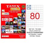 Tanex tw-2080 26.25x29.7 Laser Etiket