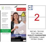 Tanex TW-2102 210x148.5 mm Sevkiyat ve Lojistik Etiketi
