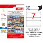 Tanex TW-2107 192x39 mm Lazer Etiket