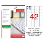 Tanex TW-2154 35x42mm Lazer Etiket