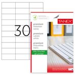 Tanex TW-2229 70x29.7 mm Lazer Etiket