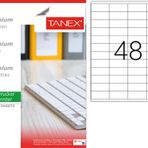 Tanex TW-2248 52.5x23 mm 100'lü Sökülebilir Etiket