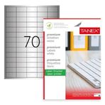 Tanex TW-2270 40x20 mm Silver 25 Adet Laser Etiket
