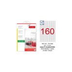 Tanex TW-2280 22x12 mm 25'li Şeffaf Yazıcı Etiketi