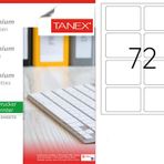Tanex TW-2308 95.5x65.5 mm 100'lü Sökülebilir Etiket