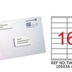 Tanex TW-2316 Laser Etiket 105x36 mm 1600 Adet Etiket