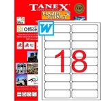 Tanex TW-2318 83x30 mm Lazer Etiket