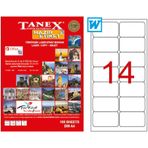 Tanex TW-2506 A4 79x20 mm Laser Etiket