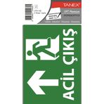 Tanex UYR-102 2'li Acil Çıkış Etiketi