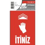 Tanex UYR-112 İtiniz 2'li Uyarı Etiketi