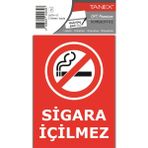 Tanex UYR-117 Sigara İçilmez 2'li Uyarı Etiketi