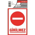 Tanex UYR-119 Girilmez 2'li Uyarı Etiketi