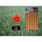tanex yıldız etiketi 17 mm flo kırmızı 2 adet tnx-303 (10 lu paket) - Yok