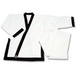 Tang Soo DO Schwergewicht-takım elbise, Trainer için, siyah bordür 5/180 cm