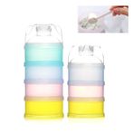 Tangger 2 adet süt tozu dispenseri, süt tozu kabı, bebek formülü, süt tozu, besleme, süt tozu, porsiyonlayıcı, bebek maması kutusu, atıştırmalıklar, taşınabilir kutu, süt tozu kutusu, süt tozu dispenseri