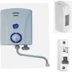 TanıdıkElektrikçi Aydın Derya Mutfak Şofbeni 5500W Şofben + Sıgorta ve Kutusu Dahil Paket