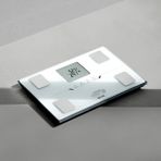 Tanita BC 401 White Akıllı Bluetooth Dijital Tartı | Total Yağ, Sıvı, Kas, Kemik Mineral Ölçer Vücut Analiz Tartısı, LCD Ekran - Beyaz
