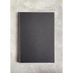 Tanıtım Kareli Spiralli Defter, A4 Boyut (21X29,7 Cm), 60 Yaprak, 90GR. Ivory Kağıt, Ofis Için Ideal, Planlayıcı (Siyah Kapak)